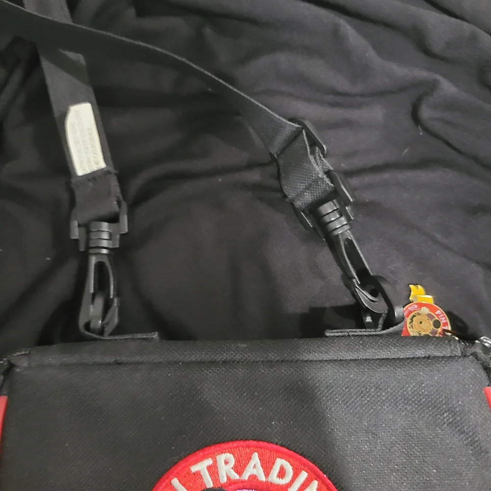 Walt Disney, Disney Parks Pin Trading, Red And Black Small Pin Trading Bag - Picture 7 of 7